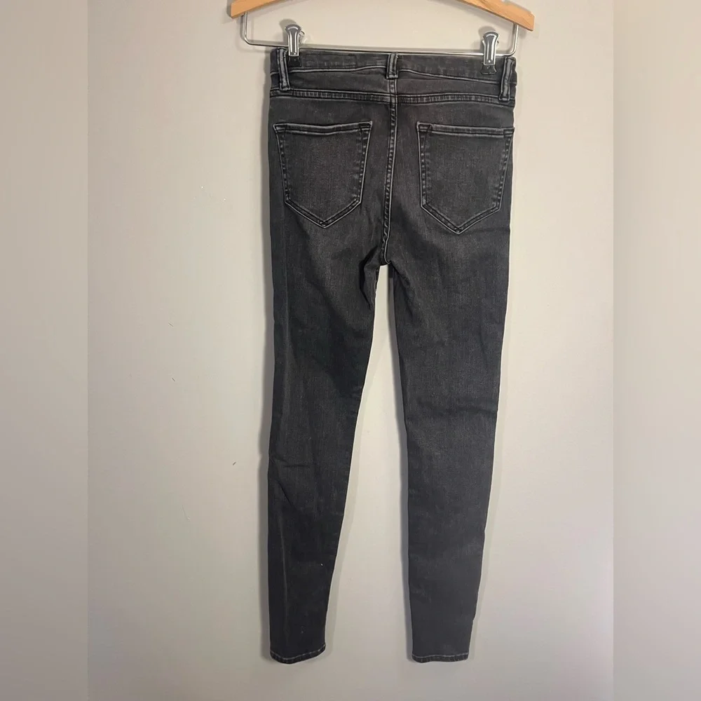 All Saints Grace Faded Black Skinny Jeans Size 27
